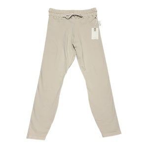 New Good American Cotton Tie Waist 7/8 Legging Color Bone Size 1